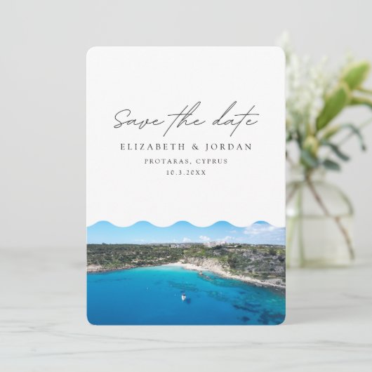 Invitation Protaras Chypre Mariage Destination Enregistrer la (Debout devant)