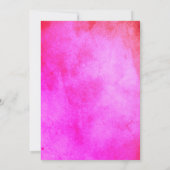 Invitation Protea fleurs et pampas herbe magenta mariage (Dos)