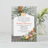 Invitation Protea - Strelitzia Flower Bouquets Anniversaire (Debout devant)