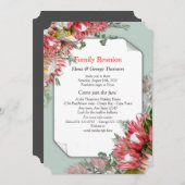 Invitation Protea - Strelitzia Flower Bouquets Réunion (Devant / Derrière)