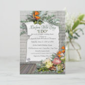 Invitation Protea - Wedding shower à fleurs Strelitzia (Debout devant)