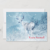 Invitation Proud Deer Standing in the Wild - Noël Party (Devant)