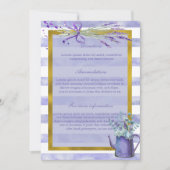 Invitation Provence Lavande Purple Fleur Mariage Floral (Devant)