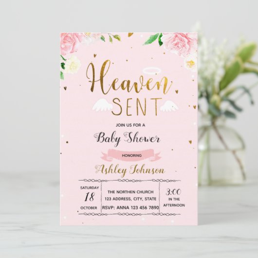 Invitation providentielle de bébé (Debout devant)