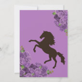 Invitation Province occidentale violette claire (Dos)