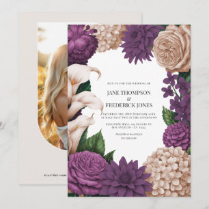 Invitation Prune Antique, Taupe Blush & Mûre Ombre