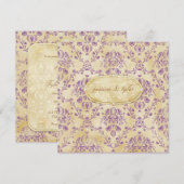 Invitation Prune douce de l'invitation | de biscuit de la (Devant / Derrière)