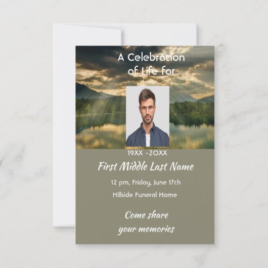 Invitation Psalm 48:14 Scripture Celebration of Life Service (Dos)