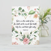 Invitation Psaume 46:5, Dieu Est En Elle, Écriture Art (Debout devant)