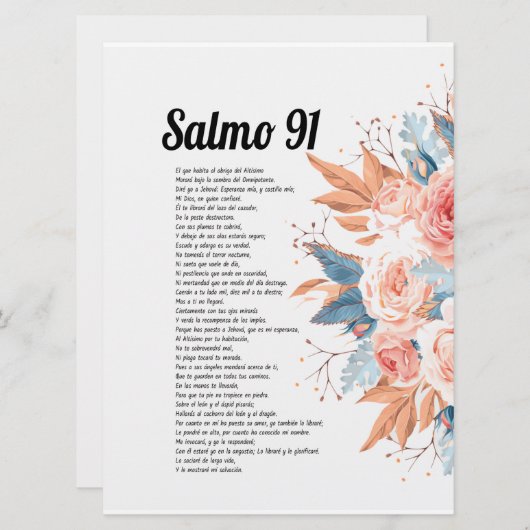 Invitation psaume 91 (Devant / Derrière)
