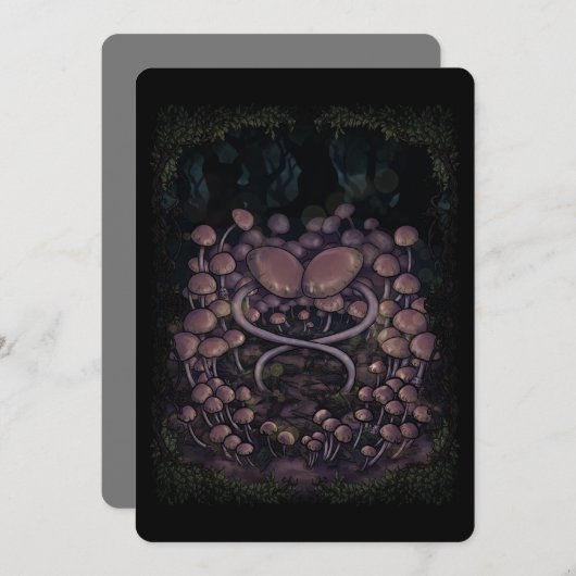 Invitation Psilocybe Allenii (Devant / Derrière)