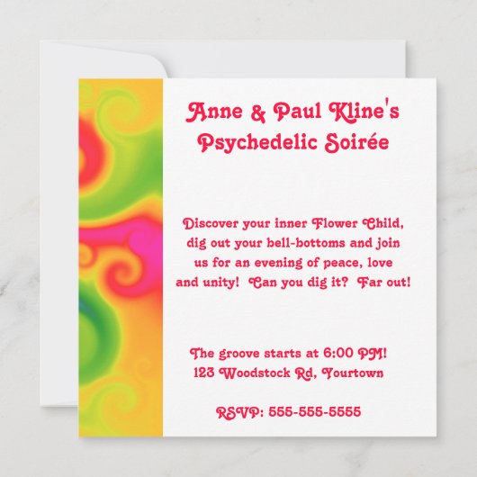 Invitation Psychédélique (Dos)