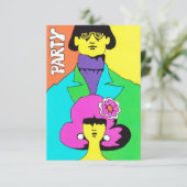 Invitation psychédélique de partie de mod (Debout devant)