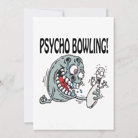 Invitation Psycho Bowling (Devant)