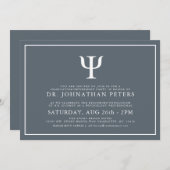 Invitation Psychologue de niveau minimal|Invitation de retrai (Devant / Derrière)