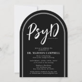 Invitation PsyD Docteur De Psychologie Graduation Party (Devant)