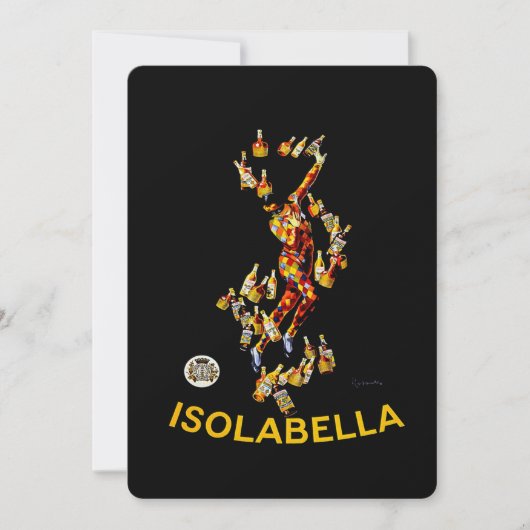 Invitation Publicité Liqueur Leonetto Cappiello Isolabella (Devant)