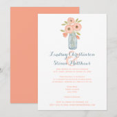 Invitation Publier l'invitation de mariage | Mason Jar, Bébés (Devant / Derrière)