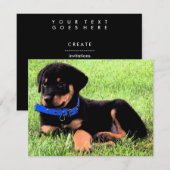 Invitation pubs de rottweiler (Devant / Derrière)