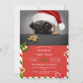 Invitation Pug de Christmas (Devant)