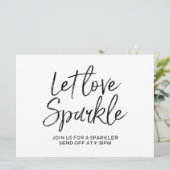 Invitation "Puisque l'amour brille" Panneau de mariage | Lett (Debout devant)