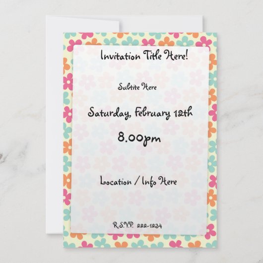 Invitation Puissance de flux (Dos)