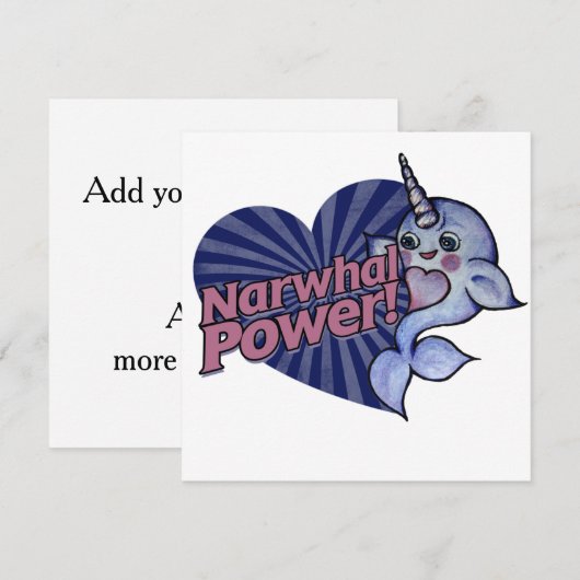 Invitation Puissance étroite (Devant / Derrière)