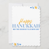 Invitation Puisse Cette Saison Être Remplie D'Amour Hanoukka  (Devant)