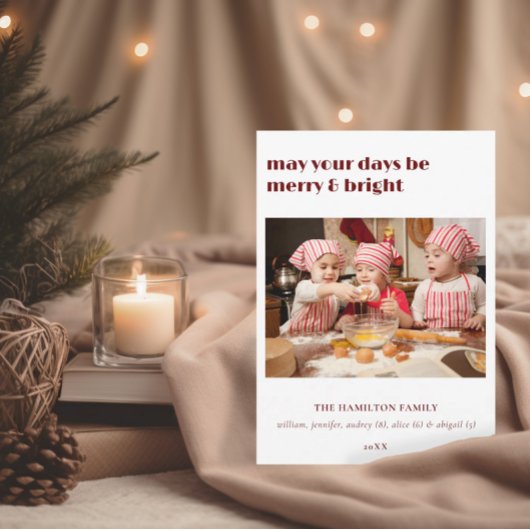 Invitation Puisse Vos Jours Être Joyeux & Bright Christmas Ca