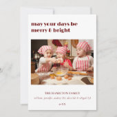 Invitation Puisse Vos Jours Être Joyeux & Bright Christmas Ca (Devant)