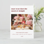 Invitation Puisse Vos Jours Être Joyeux & Bright Christmas Ca (Debout devant)