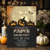 Invitation Pumkin Carving Party Halloween