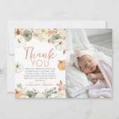 Invitation Pumpkin Photo Thank You Card (Devant)