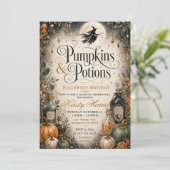 Invitation Pumpkins & Potions Anniversaire Halloween (Debout devant)