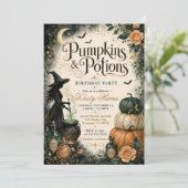 Invitation Pumpkins & Potions Anniversaire Halloween (Debout devant)