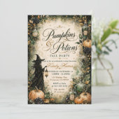 Invitation Pumpkins & Potions Anniversaire Halloween (Debout devant)