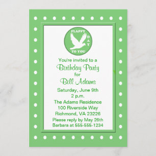 Invitation Pun Amusant Adulte Flying Birthday Party