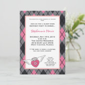 invitation punk de fête d'anniversaire du tatouage (Debout devant)