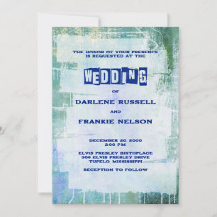 Invitation Punk Graffiti Rock et Mariage de rouleaux