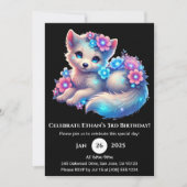 Invitation Pup Fleur Pastel Anniversaire (Devant)
