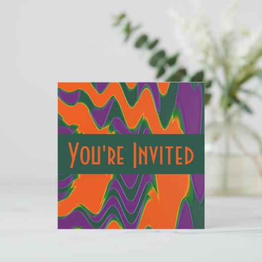 Invitation puple orange super (Debout devant)