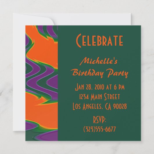 Invitation puple orange super (Dos)