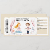 Invitation Puppet Show Gift Certificate (Devant / Derrière)