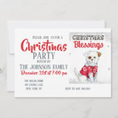 Invitation Puppy de Christmas (Devant)