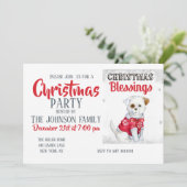 Invitation Puppy de Christmas (Debout devant)