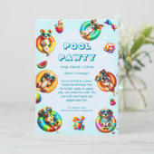Invitation Puppy Splash fête d'anniversaire (Debout devant)