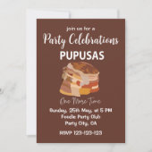 Invitation Pupusas El Salvador Pupusas Pain Pupusas (Devant)