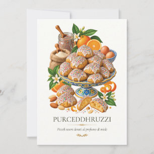 Invitation Purceddhruzzi – Vintage Italian Dessert