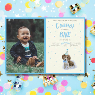 Invitation Pure Chiot 🐶 Basset Hound Premier Enfant
