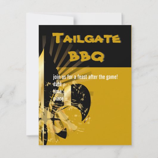 Invitation Pure or fleur de Lis (Dos)